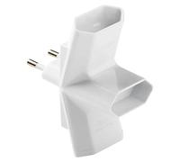Bola de enchufes triple ángulo (x 3, Blanco)