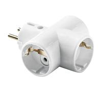 Bola de enchufes triple cerámico (x 3, Blanco, IP20)