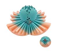 Bola de Engranaje Impresa en 3D Esfera de Engranaje de rotación portátil Juguete de Escritorio Alivio del estrés Ansiedad Relajación para Adultos Niños Oficina Hogar Material PLA (Verde Naranja)