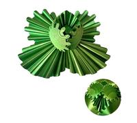 Bola de Engranaje Impresa en 3D Esfera de Engranaje de rotación portátil Juguete de Escritorio Alivio del estrés Ansiedad Relajación para Adultos Niños Oficina Hogar Material PLA (Amarillo Verde)