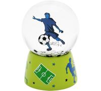 Bola de ensueño con diseño de balón de fútbol: bola de ensueño con figura de fútbol 3D y purpurina a juego