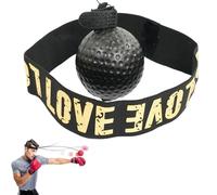 Bola de Entrenamiento de Boxeo, Banda para Principiantes de la Diadema refleja de la Pelota, la Banda elástica Ajustable de Amor de la Pelota de Bola PU para Construir Agilidad (B)