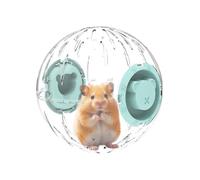 Bola de entrenamiento para mascotas - Bola de ejercicio transparente para hámsters | Alivio del estrés seguro y espacioso | Actividad lúdica para jerbos, ratones y pequeños roedores