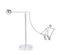 Bola de equilibrio de metal que no se puede caer, adornos galvanizados, pequeños péndulos, decoración de escritorio, alivio del estrés