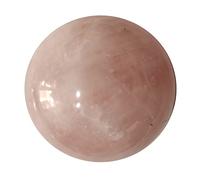Bola de esfera de cuarzo rosa natural pulida de 234 g, 50-52 mm, piedra para meditación, amor, riqueza, cuadrícula, matrimonio, suerte, reiki, piedras relajantes, equilibrio de chakras, cristal