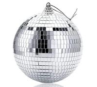 Bola de Espejo,15cm Bola de Discoteca Espejos,Bola de Discoteca para Colgar,Bola Reflectante para Decoración del árbol de Navidad,Fiesta y Decoración del Hogar