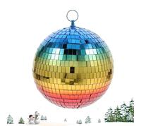 Bola De Espejo De Mosaico De Espuma De Vidrio, Bla De Discoteca Colorida, Panal De Discoteca Colorido, Decoración De Mesa De Hip Hop, De Bola Degradada | Para Celebraciones De Eventos En La Pi