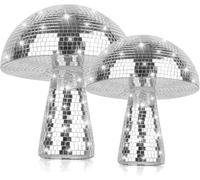 Bola de Espejo,Espejo de Seta Discoteca,Bola de Discoteca Espejos,Bola de Discoteca para Colgar,Bola Reflectante para Decoración del árbol de Navidad,Fiesta y Decoración del Hogar