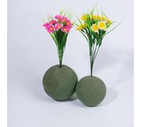 Bola de espuma redonda de barro floral para arreglos de flores frescas, remojar en agua, primero 9 cm, 12 cm, 15 cm, tamaños para centros de mesa de boda y necesidades de decoración de fiestas (9 cm)