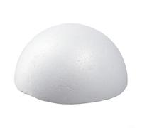 Bola de espuma redonda en blanco para bodas, manualidades, decoración del hogar, diseño floral, suministros de fiesta, modelado y aprendizaje práctico (18 cm)