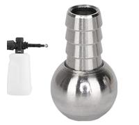 Bola de filtro de cañón de espuma con filtro de paja con peso para hidrolavadora, accesorio de acero inoxidable duradero y reutilizable para lavadoras de espuma de coche.
