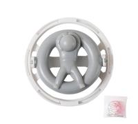 Bola de filtro de lavandería, atrapapelusas de 3.94 pulgadas, arandela de poliéster de polipropileno de 30 g, diseño redondeado anti con inserto de malla fina que elimina los desechos de pelo de