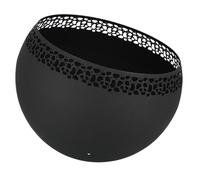 Bola De Fuego Negra 58cm Cesta Lugar Cuenco Horno De Terraza Metal Corte Láser