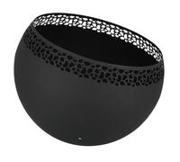 Bola De Fuego Negra 58cm Cesta Lugar Cuenco Horno De Terraza Metal Corte Láser