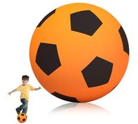 Bola de fútbol silencioso para niños Tamaño 5 PU Espuma PU Fútbol Ambiticonía Pequeño Reducción de Ruido Suave y Ligero para Entrenar Juguetes para niños, Esponja Naranja
