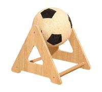 Bola de garra para gatos - Juguete interactivo sólido de madera maciza para animales, juego robusto y reutilizable para gatitos, para entretenimiento en casa en interiores y para estimular el