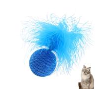Bola de gato con pluma, de pluma para gatos, mascotas persiguiendo bolas de | resistente a las mordeduras Bola de plumas Juguetes para gatos con plumas de gato mascotas