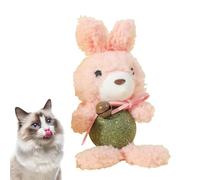 Bola de gato Juguete de gato, Dibujos animados lindo conejito Juguete para gatos Bolas Juguete de dentición de gato Juguete de peluche único con campana, Juguetes