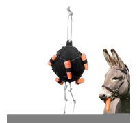 Bola de golosinas para caballos, portazanahorias animales, juguete de bola de caballos y comederos cabras, para enriquecimiento del juego y alimentación del ganado en la granja y el establo