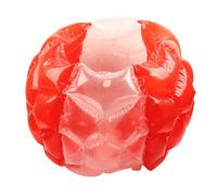 Bola de Golpes inflables Bola de colisión Humana PVC Bobble Bubble Bola para Actividades al Aire Libre 90x80cm (Transparente Rojo)