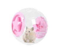 Bola de hámster Transparente, pequeña Bola de hámster Mascota,Juguete de Bola de hámster con Pista - Pequeñas Mascotas Medianas Accesorios de Fitness de Jaula ventilada para Chinchilla, Osos Dorados