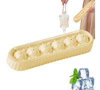 Bola de hielo en forma de bola de hielo | Forma de bola de hielo en forma de diamante para whisky - resistente al agua y fácil de quitar ayudante de cocina para congelador, cerveza, whisky, cócteles