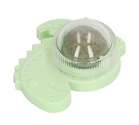 Bola de Hierba Gatera, Limpieza de Dientes Giratoria de 360 Grados, Juguete Saludable para Lamer Gatos, Alivio del Aburrimiento para Interiores para Gatitos (Green)