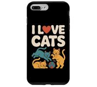 Bola de Hilo I Love Cats Playful Kittens Carcasa para iPhone 7 Plus/8 Plus