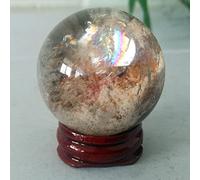 Bola De Jardín De Cristal De Cuarzo Natural, Esfera De Piedra, Decoración De La Habitación Del Hogar, Wicca, Brujería, Reiki, Curación Espiritual,A11 40mm