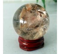 Bola De Jardín De Cristal De Cuarzo Natural, Esfera De Piedra, Decoración De La Habitación Del Hogar, Wicca, Brujería, Reiki, Curación Espiritual,A14 38mm