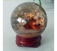 Bola De Jardín De Cristal De Cuarzo Natural, Esfera De Piedra, Decoración De La Habitación Del Hogar, Wicca, Brujería, Reiki, Curación Espiritual,A12 37mm