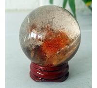 Bola De Jardín De Cristal De Cuarzo Natural, Esfera De Piedra, Decoración De La Habitación Del Hogar, Wicca, Brujería, Reiki, Curación Espiritual,A13 42mm