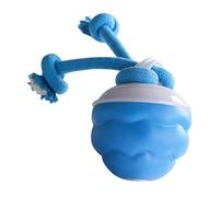 Bola de juguete interactiva para perros - Bola rodante LED de control remoto para perros y grandes | Juguete chirriante recargable USB con movimiento táctil automático | Smart Active Play Ball para
