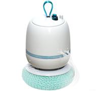 Bola de lavavajillas eléctrica inalámbrica USB recargable jabón automático | Fibra de colmena a base de plantas, suave con sartenes antiadherentes, resistente a la suciedad, cuerpo de silicona, material