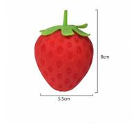 Bola de liberación de fresa simulada para niños, Bola de fruta de descompresión, pellizco, juguete de