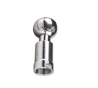 Bola de limpieza, Cabezal de limpieza tanque CIP con rosca hembra sanitaria acero inoxidable SS304 1/2-2 pulgadas y cobertura 360 grados(1 inch)