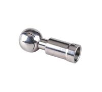 Bola de limpieza, Cabezal de limpieza tanque CIP con rosca hembra sanitaria acero inoxidable SS304 1/2" y cobertura 360 grados(2")