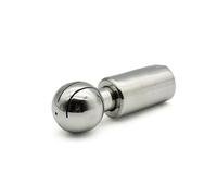 Bola de limpieza, Cabezal de limpieza tanque CIP con rosca interna acero inoxidable SS304/316L 1/2"-2" BSP, cobertura 360 grados, accesorio lavado(Silver,1/2 inch)
