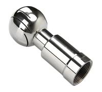 Bola de limpieza de pulverización rotativa, La bola rotatoria inoxidable de la limpieza del espray 304 SS CIP limpia el tanque 1/4-1.5 pulgadas hilo femenino(4 Points)