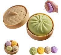 Bola de masa gigante con purpurina, bola de masa gigante S-quishy, pequeña bola sensorial para aliviar el estrés para adultos y niños, masa de descompresión suave para apretar, 2.16 pulgadas