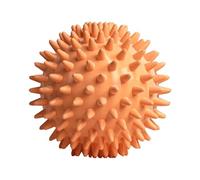 Bola de masaje con pinchos, rodillo masajeador de punto de activación de alta densidad, bola masajeadora de 6 cm de profundidad, rodillo de tejido para estrés de manos y pies (naranja, 1 unidad)