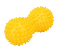 Bola de masaje puntiaguda, PVC Fitness Yoga Atr¨¢s Mano Cuello Planta Pedis Bola de relajaci¨®n Bola de punto de activaci¨®n(amarillo)