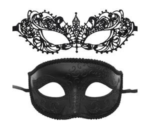 Bola de máscaras, juego de cubierta facial misteriosa para baile de graduación, magnífico accesorio para parejas