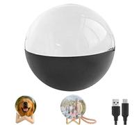 Bola de memoria con luz LED y pantalla digital, reproductor de video y fotos de esfera de cristal personalizado, lámpara de recuerdo de ultrasonido cargable, regalo único para aniversario, cumpleaños