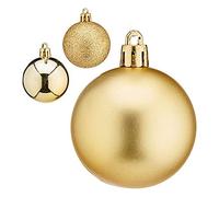 Bola de Navidad Ø 5 cm Dorado Plástico 5 x 6 x 5 cm