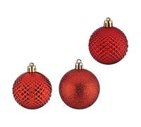 Bola de Navidad Ø 6 cm 6 Unidades Rojo PVC