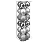 Bola de navidad 30mm x 18 plata.
