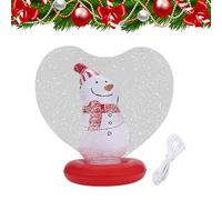 Bola de Navidad Inflable Gigante - Bolas de Navidad Luminosas en forma de corazón - Figuras En Bolas Decorativas Inflables,Para Piscina Al Aire Libre Jardín Césped Terraza Pad Espacio Público