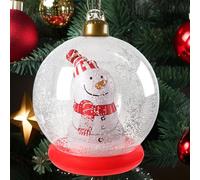Bola de Navidad Inflable Gigante | Pelota Inflable Muñeco de Nieve | Bola Inflable navideña de PVC | Globo Nieve Inflable Decorado para decoración navideña de Patio de césped