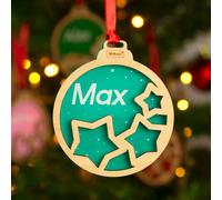 Bola de Navidad personalizada con marco decorativo
